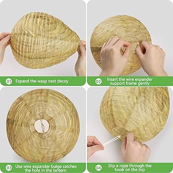 Amazon | GeeRic 4個入り ダミーハチの巣 蜂の巣よけ ダミー