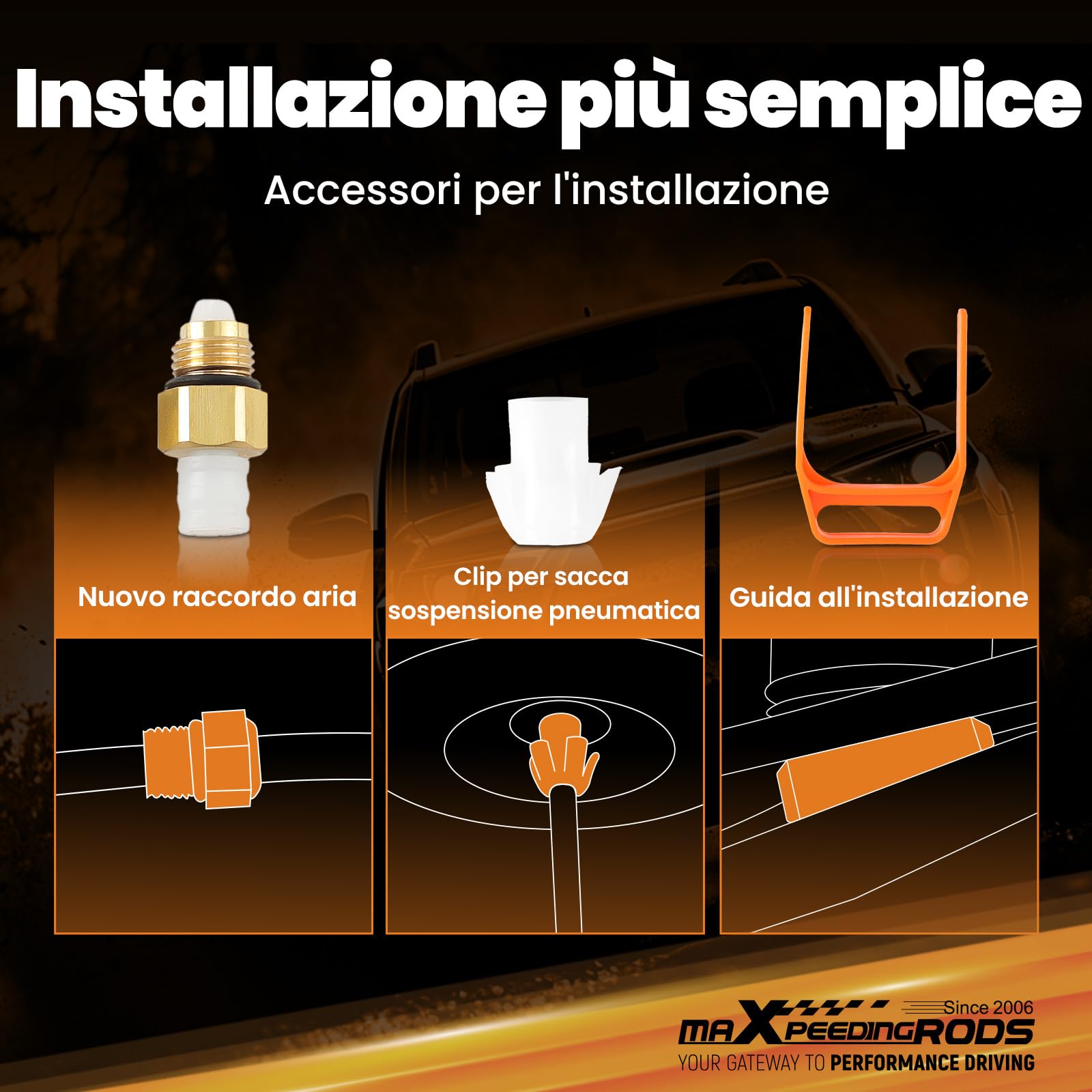 maXpeedingrods Molla Pneumatica ad Aria Posteriore Sinistro o Destro Sospensione Pneumatica Airmatic Ammortizzatori ad Aria per Mercedes-Benz Class E T-Model S211 2003-2009 A2113200925