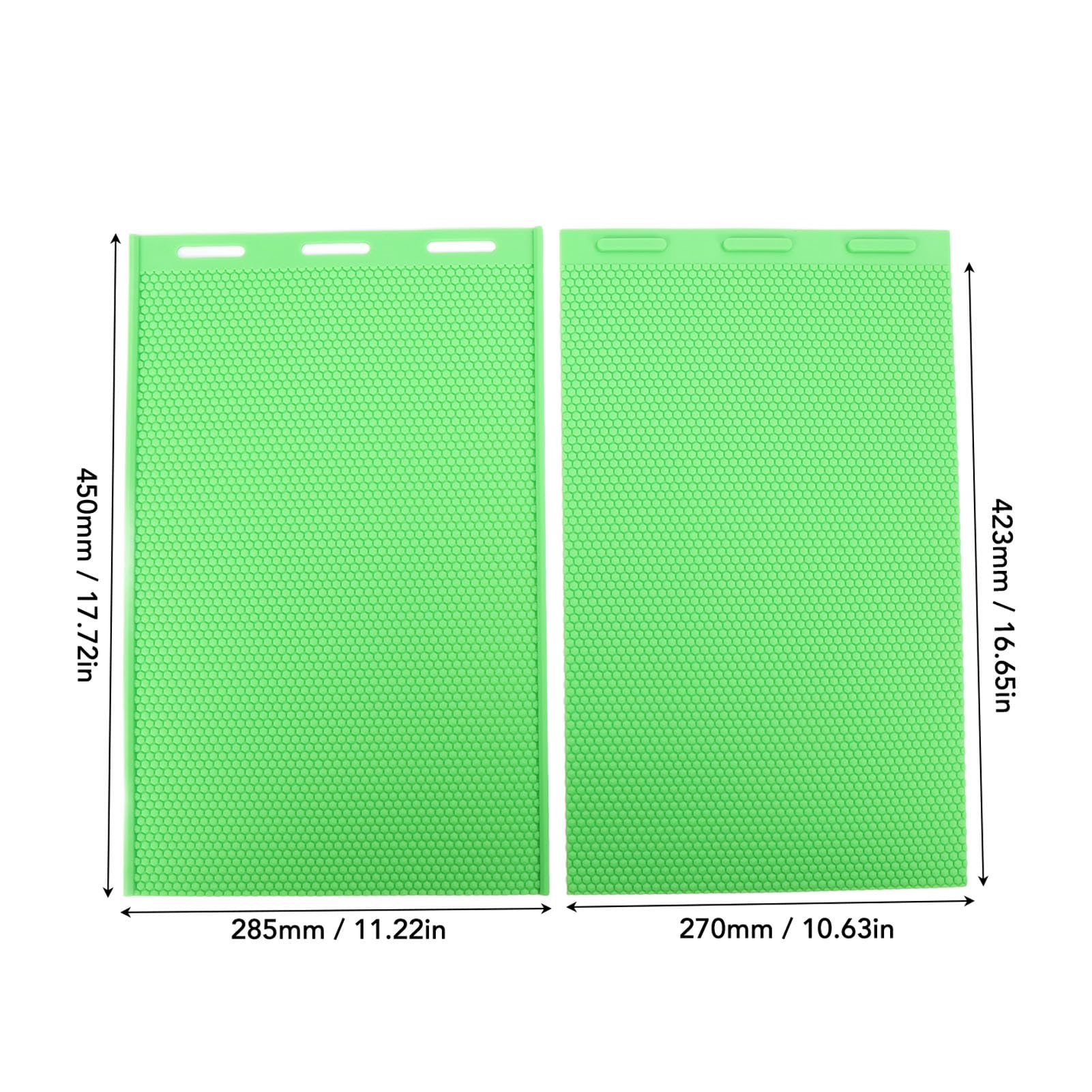 Ejoyous Foglio di Cera d'api, Materiale Siliconico, Pressa Flessibile per Cera d'api Facile Produzione di 2 Pezzi per Apicoltori e Appassionati di Fai da Te (GREEN)