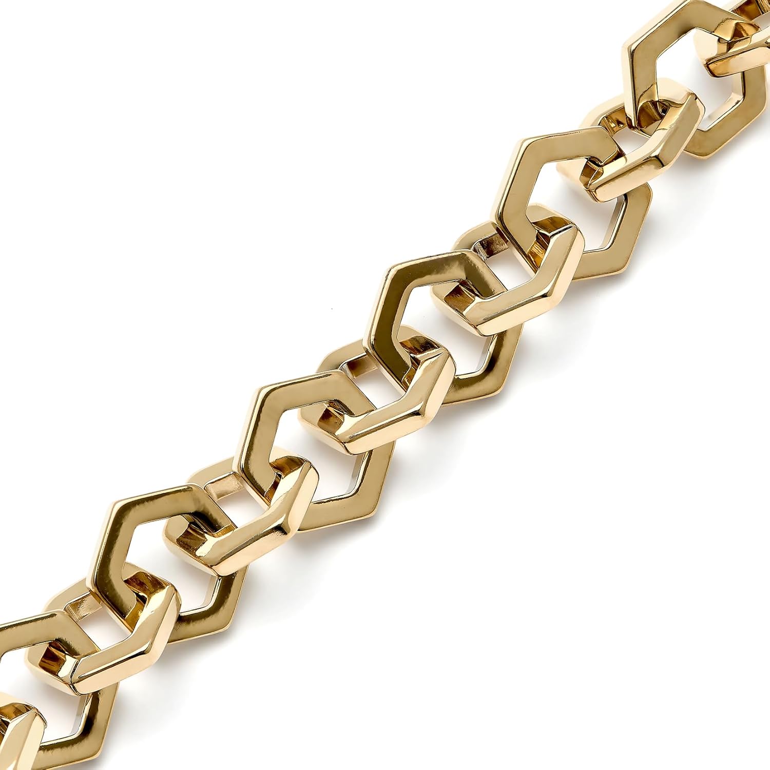 Olivia Burton Jewelry - Women's Signature Honeycomb Link Bracelet - Stainless Steel, Hypoallergenic - For Everyday Wear - Gift for Her - Image 3