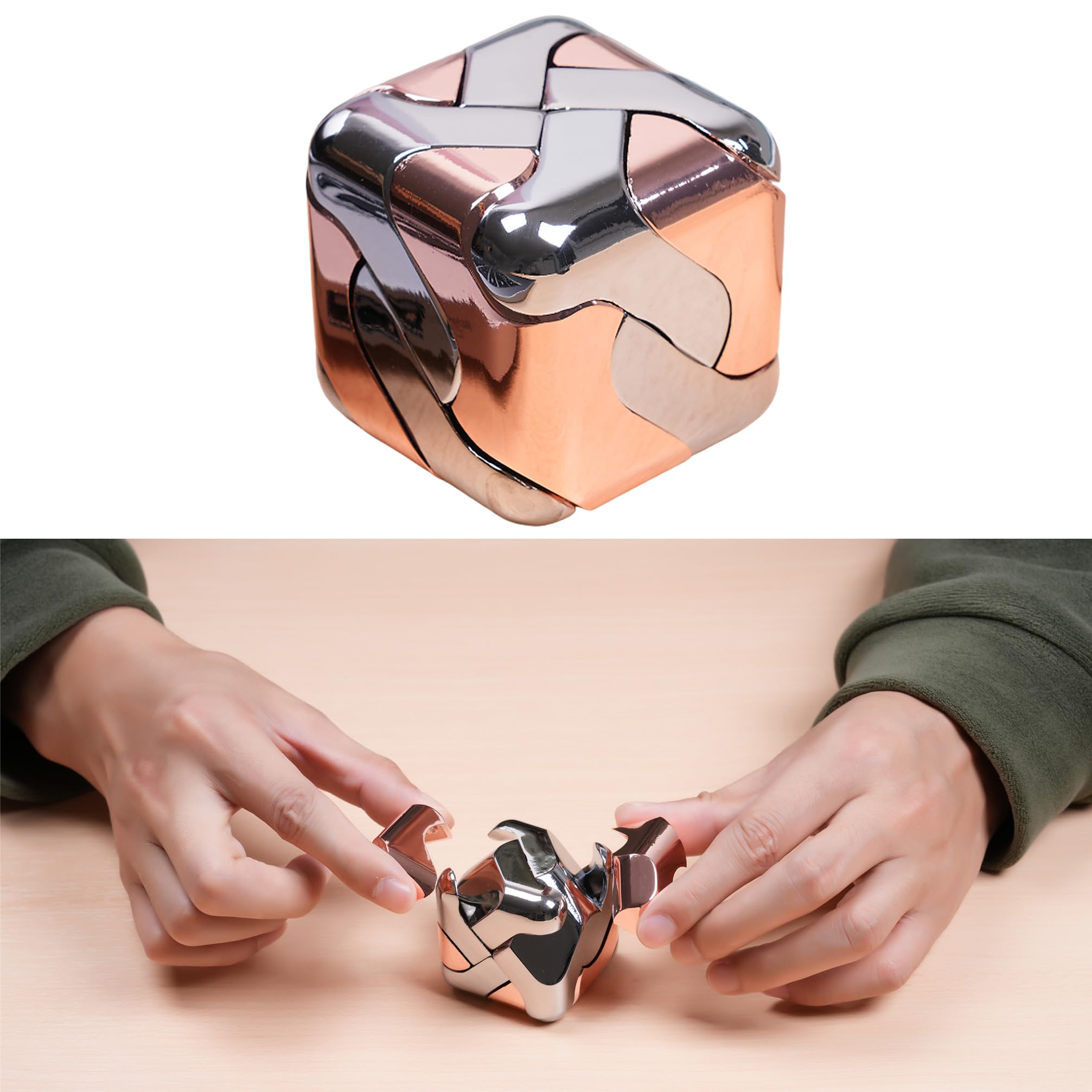 Metal-Puzzles 3D-Brain-Teaser Toys: Cool-Gadgets-Stuff Box Puzzles-Toy for Kid Children Teen Adult, ADHD Tools Stress Relief Gift for Office Home