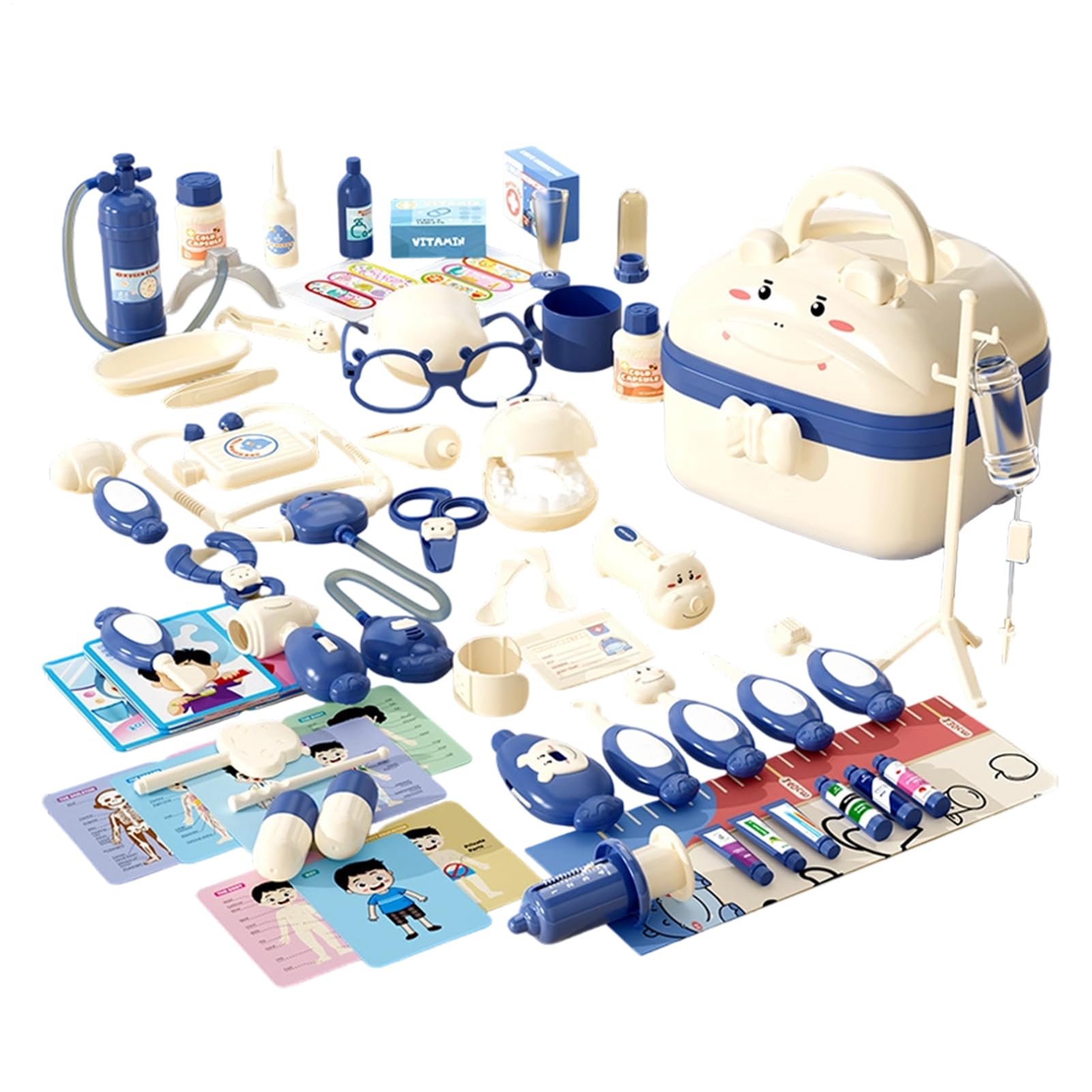 Set di imitazione medica | Valigetta medica per bambini con design | valigetta, set da dottore per bambini con effetti luminosi e sonori per simbolico - per ragazze