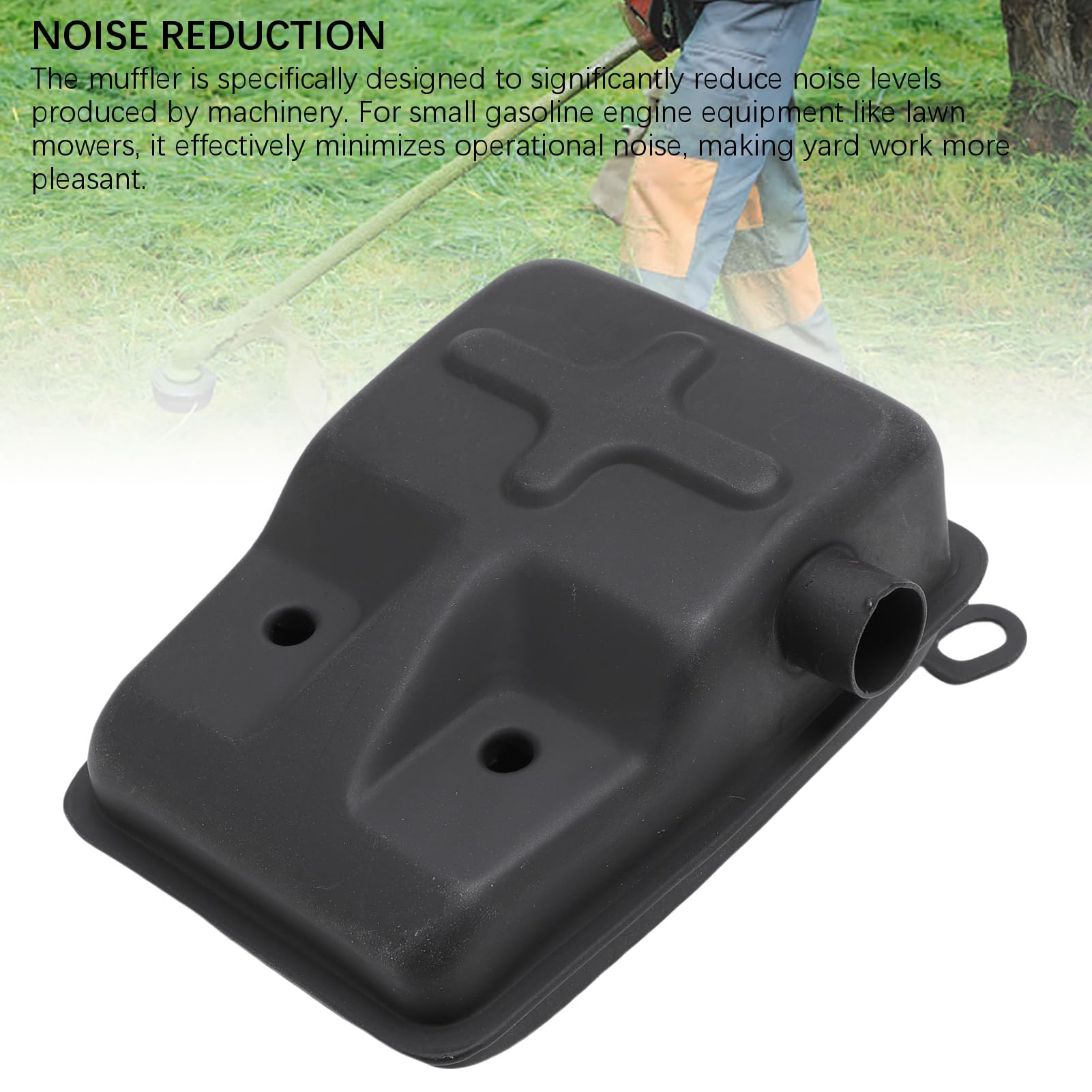 Mumusuki Kit de Silenciador de Escape, Cortacésped de Jardín Reemplazar el Motor 2 del Portavoz de la Motosierra de Reemplazo de 2 Golpes para 40 5 para Tu43 para 430