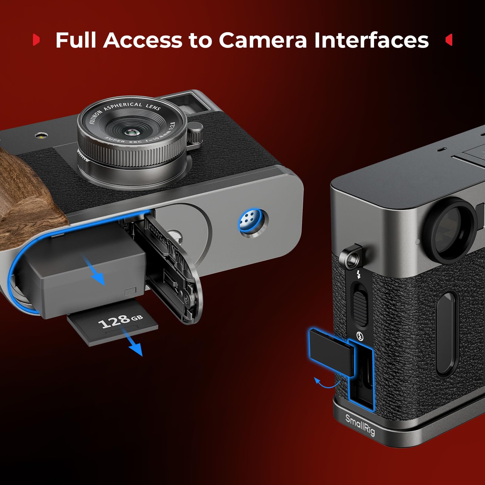 Amazon | SmallRig X-Half用 木製L字マウントプレート、FUJIFILM X