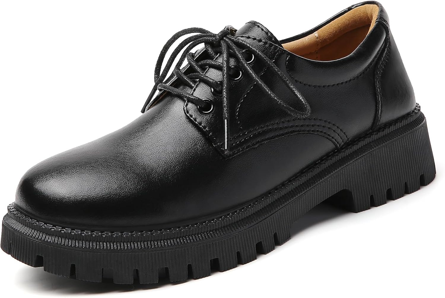 Oxford Shoes for Women Black Womens Oxford Patent Leather Platform