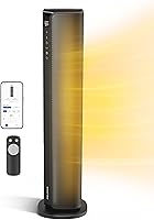 PELONIS 30" Oscillating Tower Space Heater for Large Rooms - Smart App/Voice Control, Thermostat, ECO Mode, 24H Timer