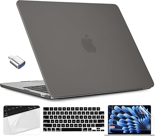 Miniatura 32 de TWOLSKOO Compatible con funda para MacBook Air M4 de 15 pulgadas versión 2025-2023 M4 A3241 M3 A3114 M2 A2941, carcasa rígida de plástico