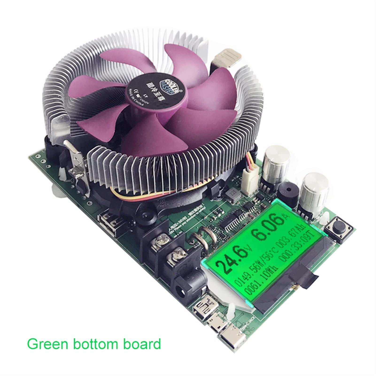 Tester Batteria, 15. 0W DC. Tester di carico elettronico USB Modulo di prova regolabile Misuratore di alimentazione Caricabatterie Caricabatterie 18650 Utensili for batterie 200V 20A