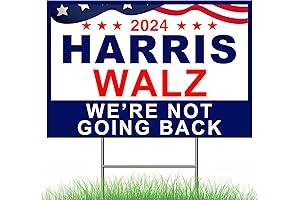 2024 Harris-Walz Yard Sign: Stand Strong for Democracy