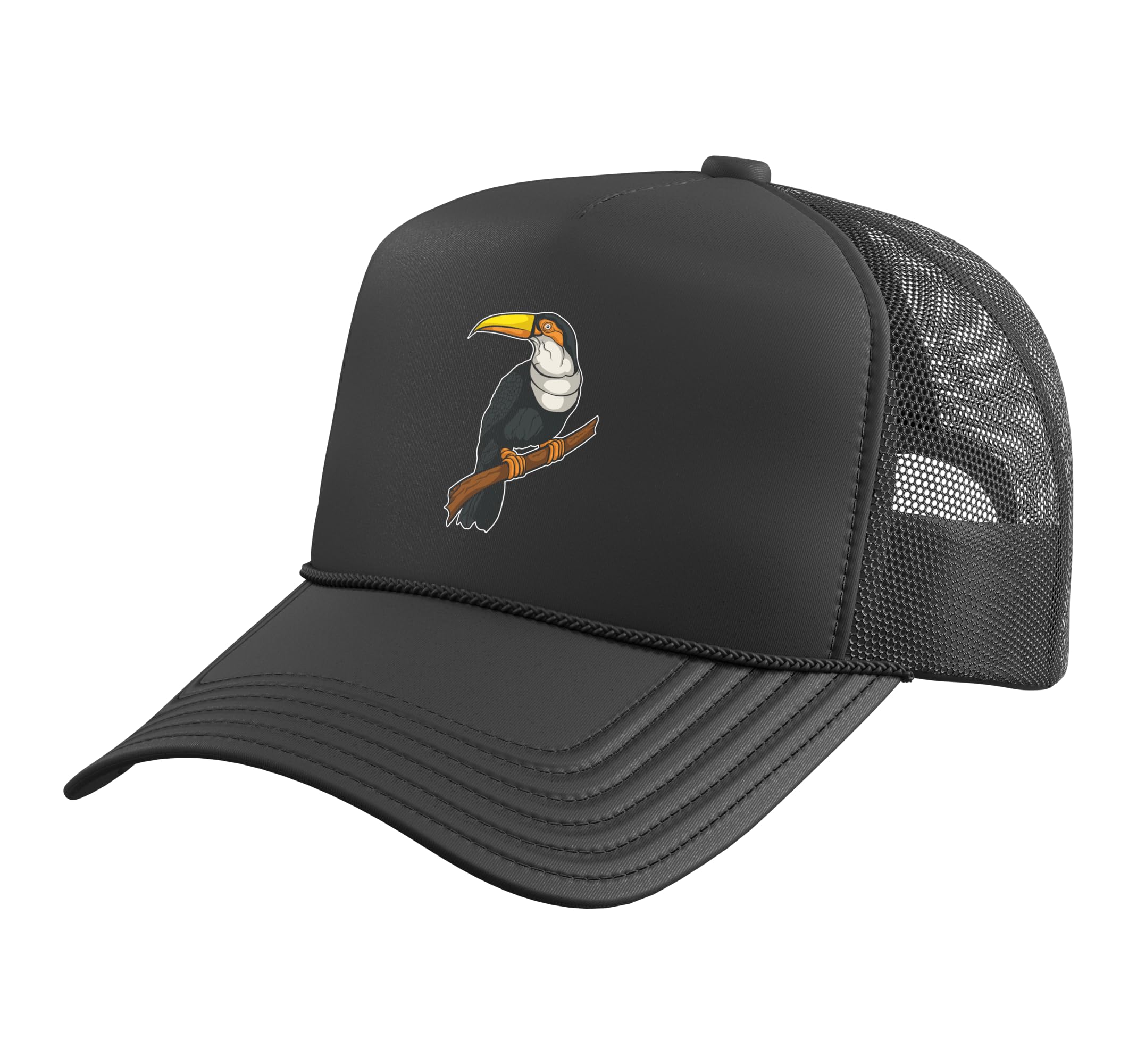 Rainforest Animals - Toucan Trucker Hat with Adjustable Mesh Back