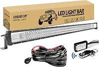 RIGIDON Háromszoros LED Fénysáv 132cm 675W 12V - Terepjáró Világítás Autókhoz, SUV, ATV, UTV, Teherautó, 4x4 Járművekhez, 6000K Fehér 1