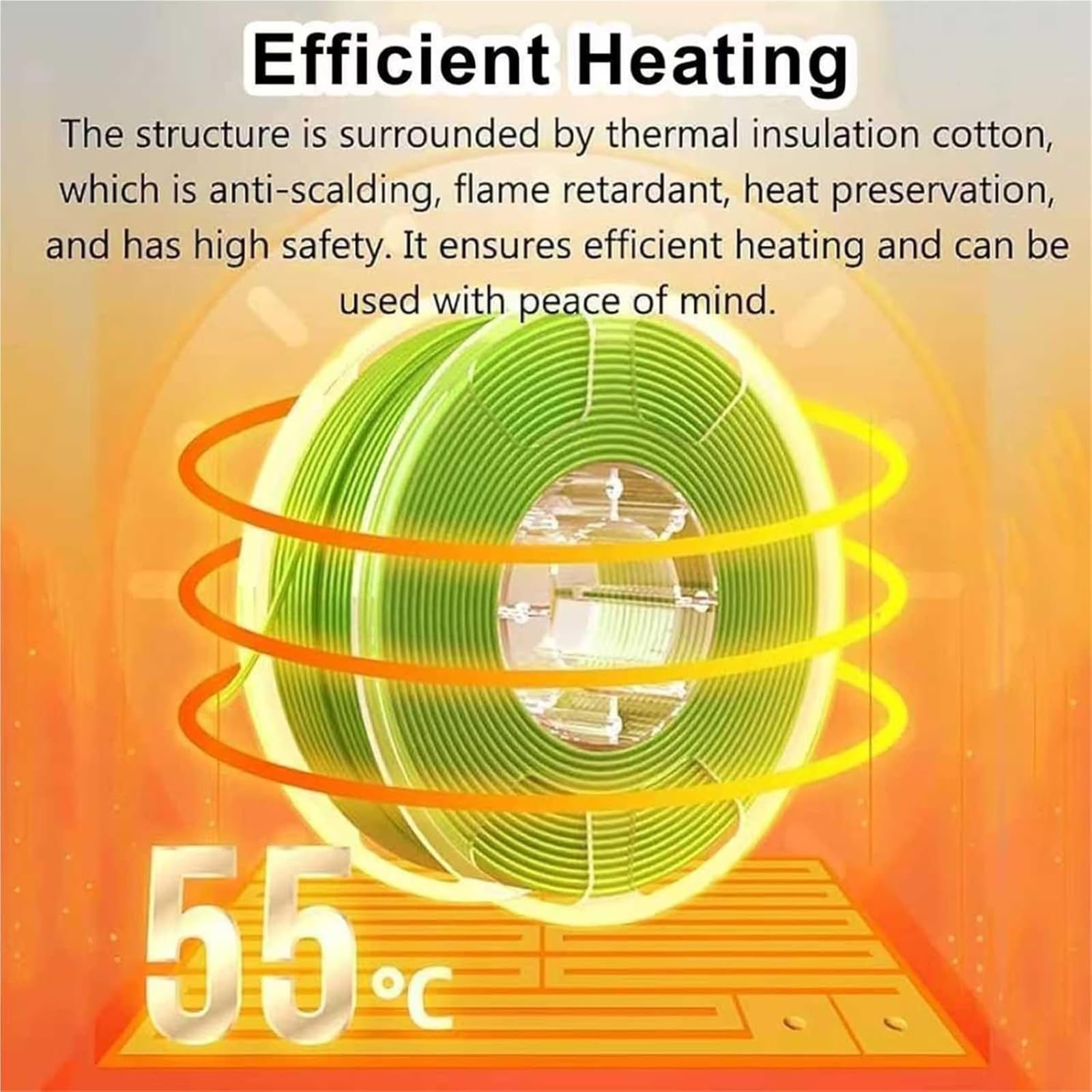 Secador De Filamento Para Impresora 3D, Caja Secadora De Filamento, Temperatura Ajustable 40 ℃/50 ℃/55 ℃, Capacidad Máxima Del Carrete 200x73 Mm, Compatible Con 1,75 Mm/2,85 Mm/3,00 Mm, PLA, PETG, TPU