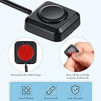 Vista 4 de LEIFIDE 4 Piezas Interruptor de Botón Momentáneo 12v 24v Interruptor de Botón Mini de Montaje en Superficie Fácil de Instalar Experimento