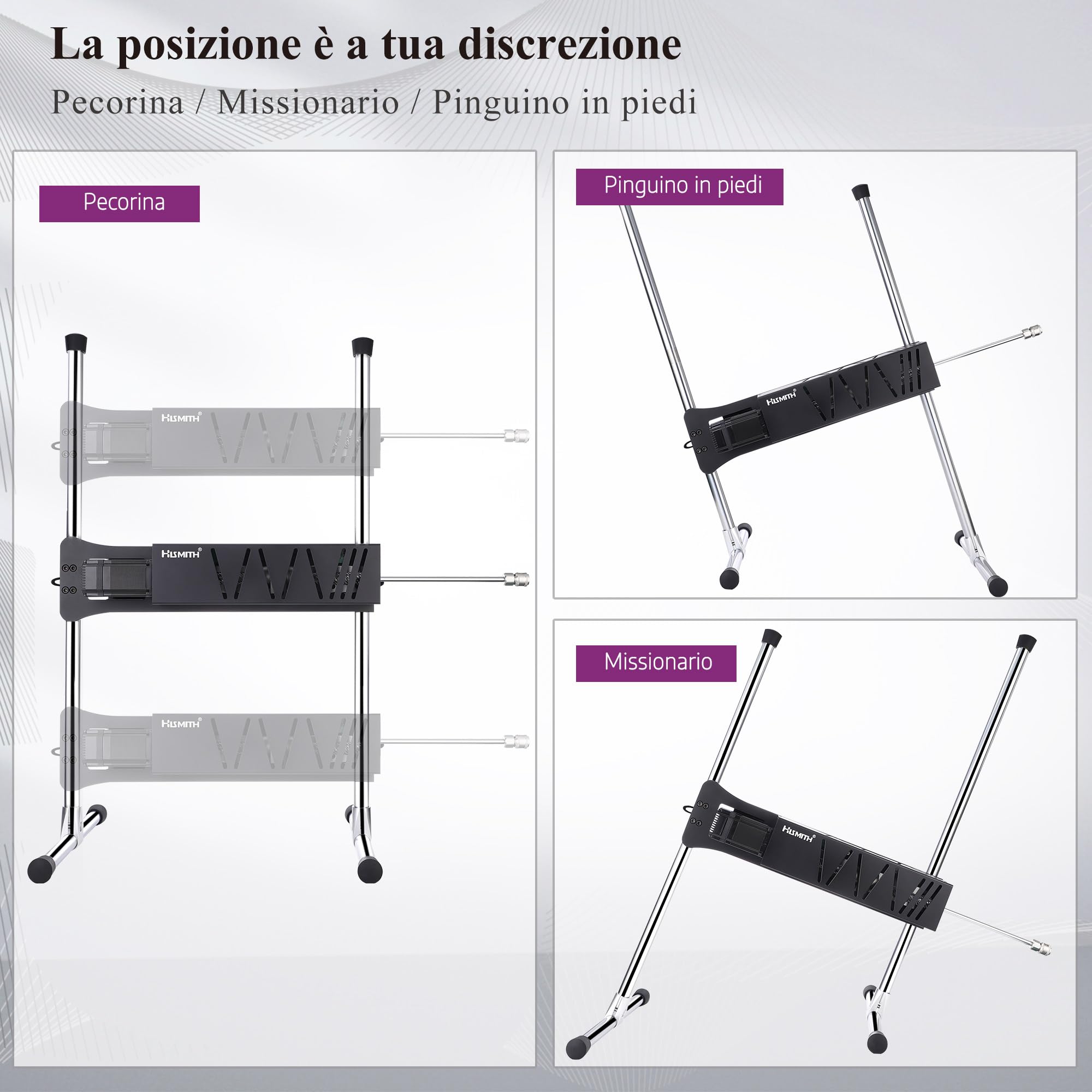 Hismith sex machine, macchina del sesso con sistema KlicLok, sex macchina automatica donna controllo intelligente tramite app - Giocattolo sessuale di punta