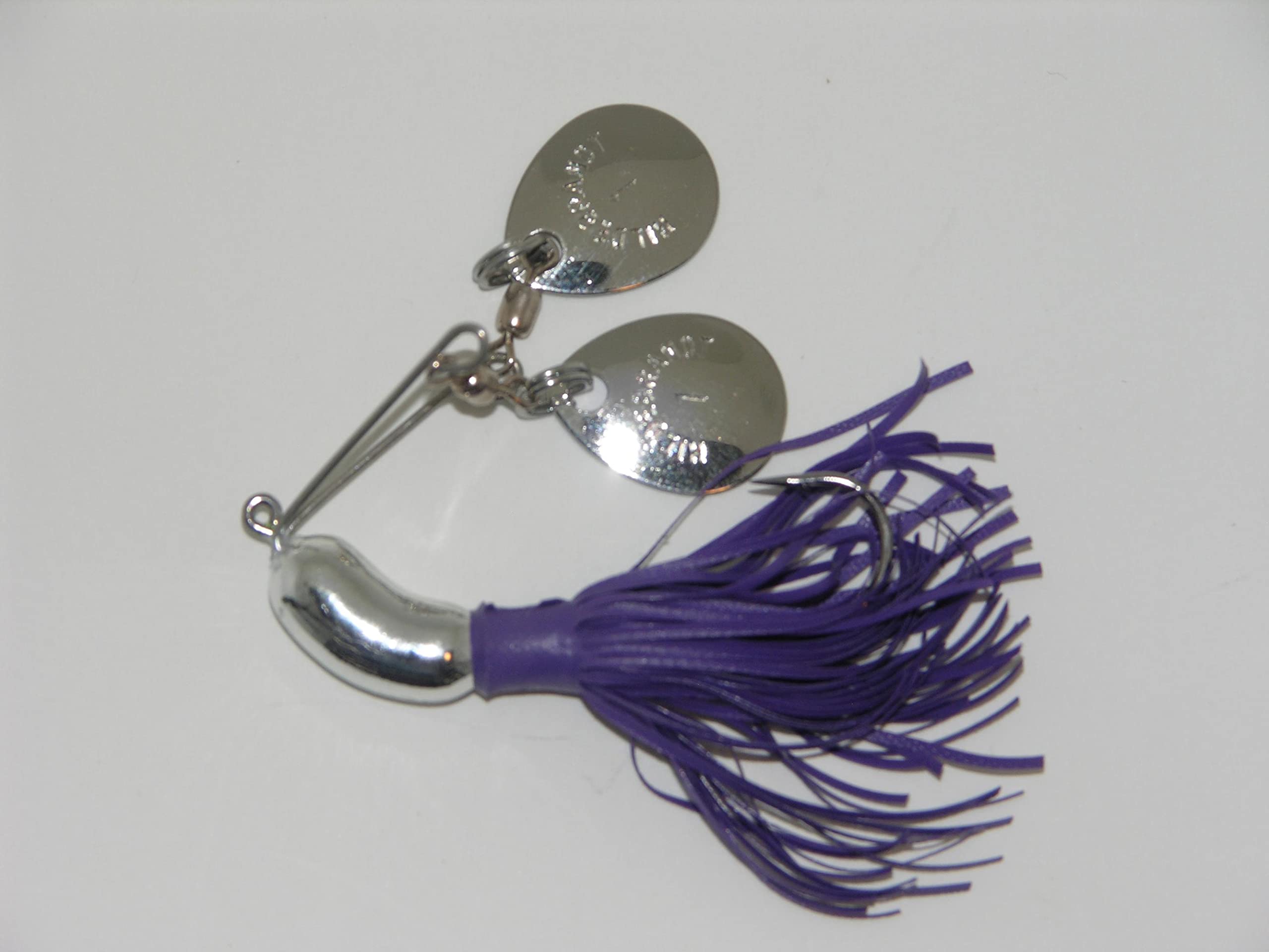 Hildebrandt 102N-PUR Nugget, 1/4-Ounce, Silver/Purple Skirt