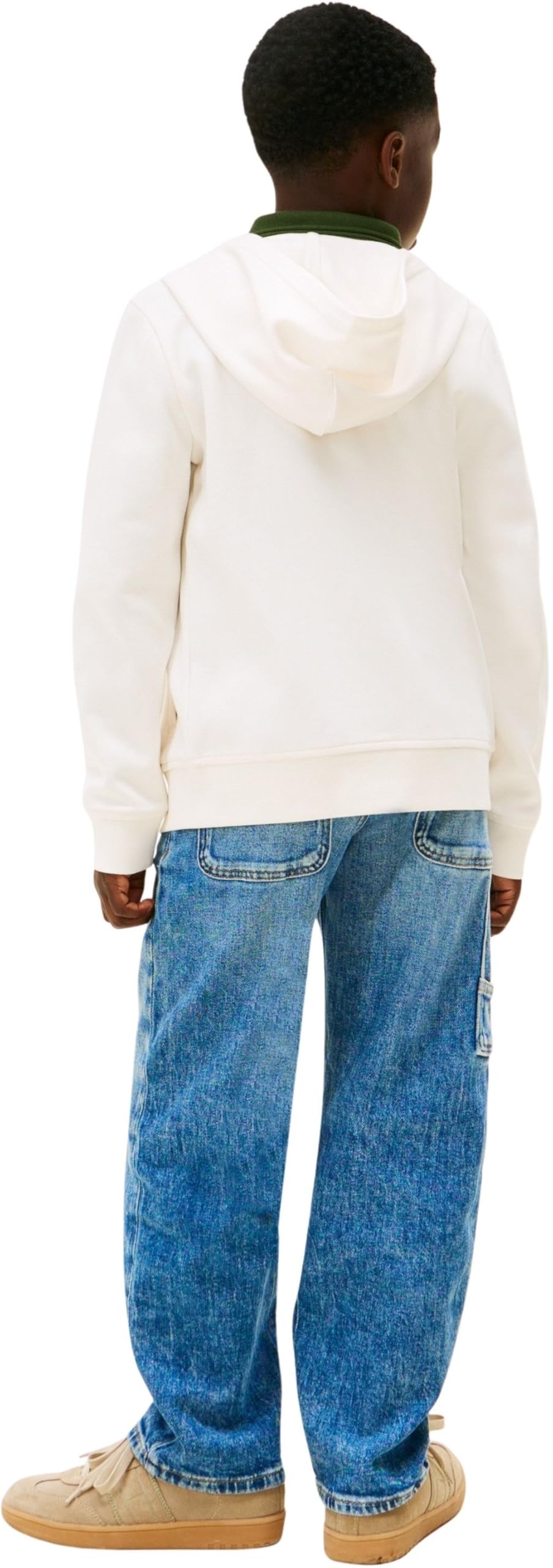 Tommy Hilfiger Tommy Icons Zip Through Hoodie Kb0kb10362 Sweat à Capuche zippé Garçon