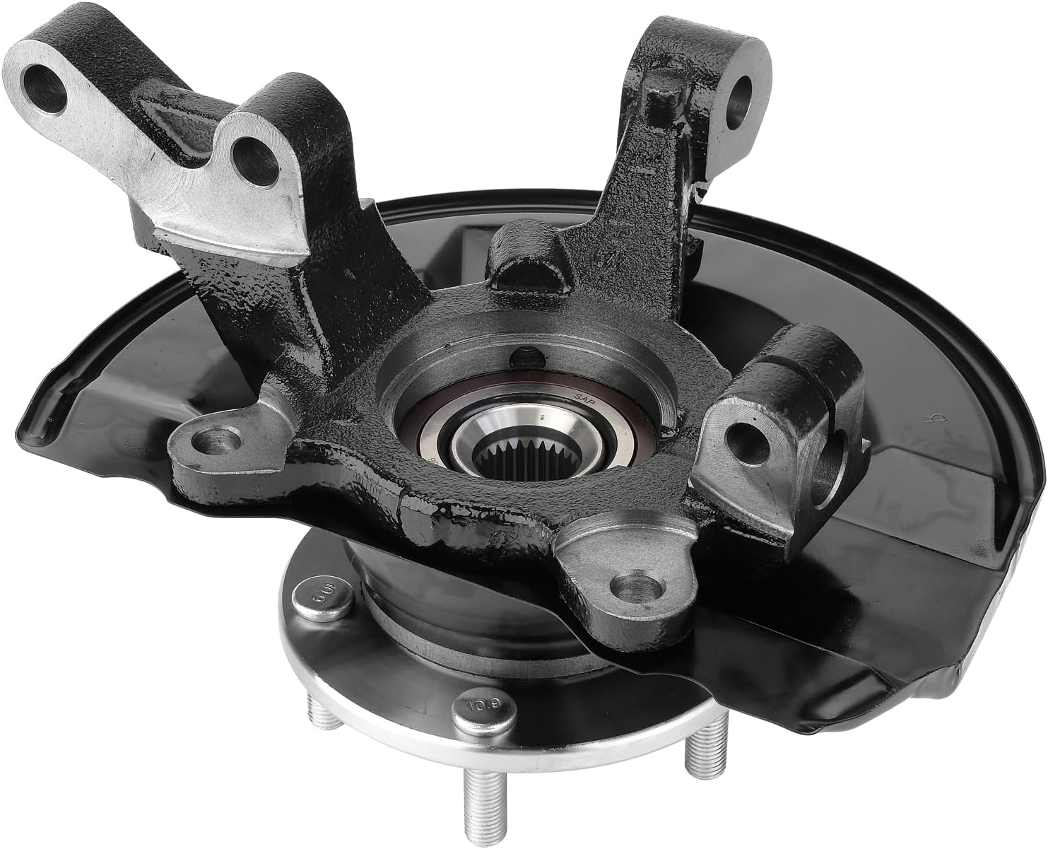 Front Steering Knuckle & Wheel Bearing Hub Assembly For Dodge Caliber 2007-2012,Jeep Compass 2007-2017,Patriot 2007-2017,Left Driver Side Replaces # 698-411,5085703AF,5085703AG, 5085703AH