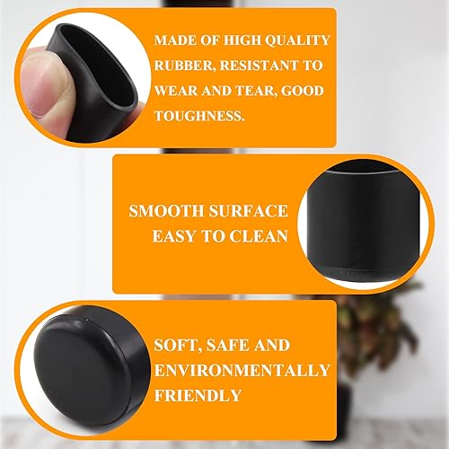 Miniatura 3 de 32 tapas plegables para patas de silla, tapas de mesa de PVC de 34 pulgadas, fundas redondas para patas de silla, protectores de suelo y tapas de