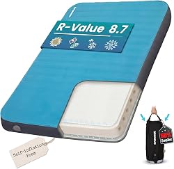 FUNDANGO 10CM Thick Self Inflating Sleeping Pad with Foam…