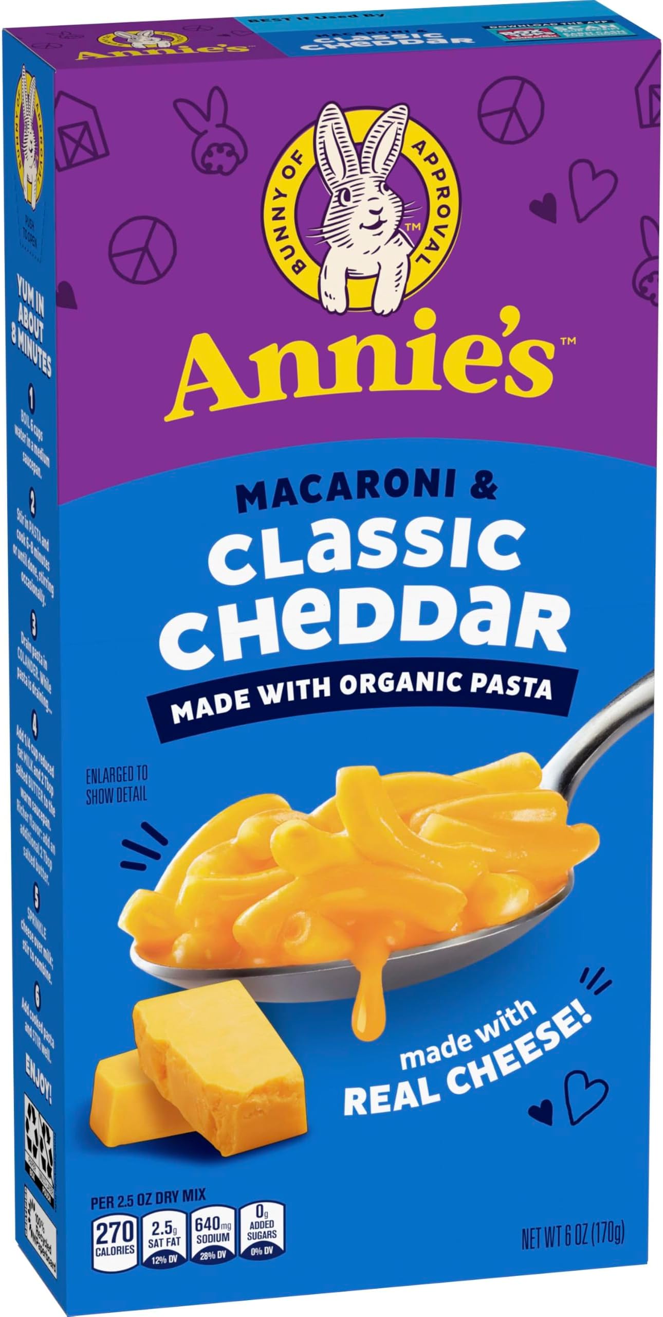 โ Annie's Homegrown, Macaroni & Cheese, Classic Mild Cheese, 6 oz (170 g)