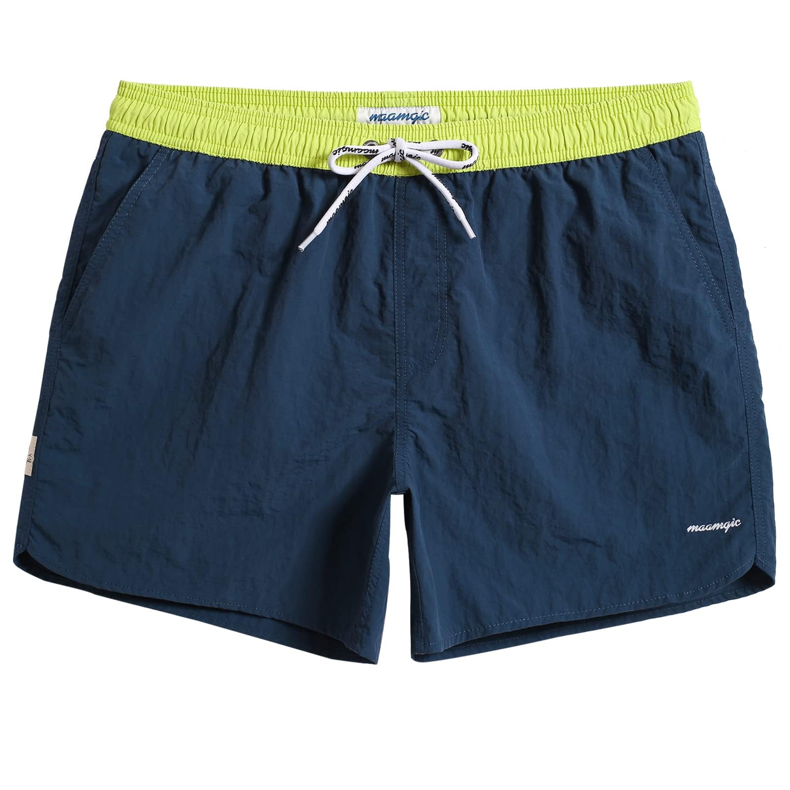 maamgic Mens Swim Trunks 5" with Mesh Lining Quick Dry Bathing Suits for Men Swim Shorts Swimwear