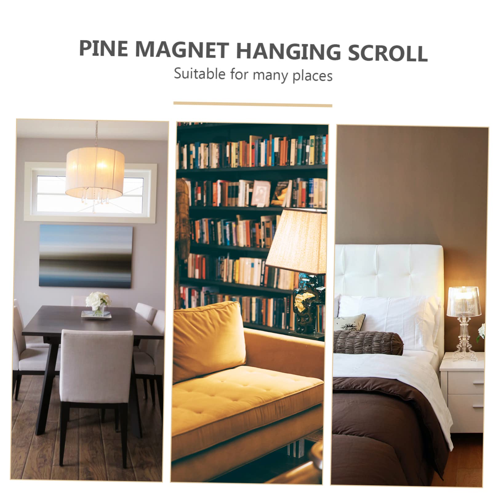 ABOOFAN 2stücke Magnetische Holz Posterleiste Aus Kiefer Einfaches Aufhängen Von Bildern Und Postern Für Zuhause Flexibles Design Mit Starkem Halt Für Kunstwerke Und Drucke