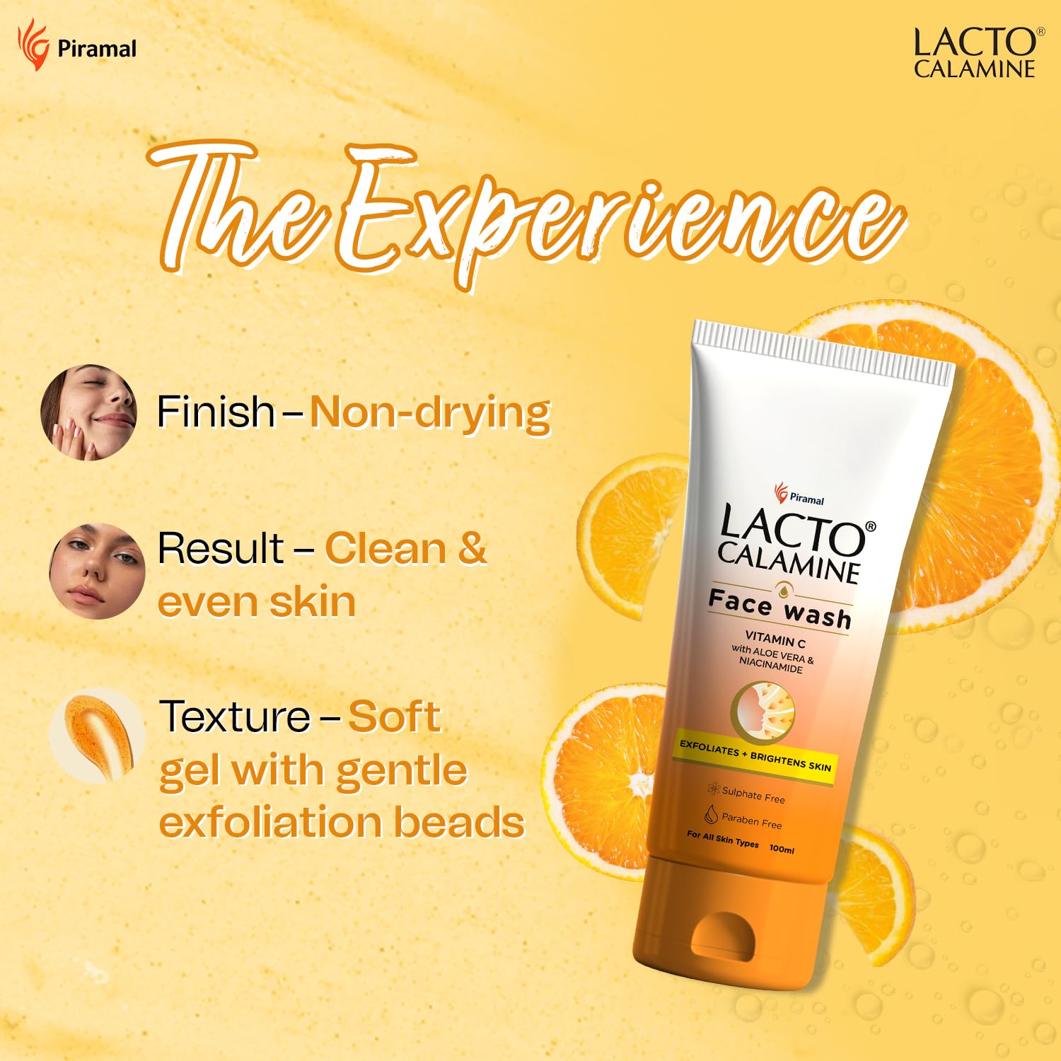 Lacto Calamine Vitamin C Face Wash | Pack of 1 x 100ml | Aloe Vera & Niacinamide Face Wash for Glowing Skin | Facewash that Exfoliates Skin & Reduces Pigmentation | No Parabens, No Sulphates Lacto Calamine Vitamin C Face Wash | Pack of 1 x 100ml | Aloe Vera & Niacinamide Face Wash for Glowing Skin | Facewash that Exfoliates Skin & Reduces Pigmentation | No Parabens, No Sulphates
