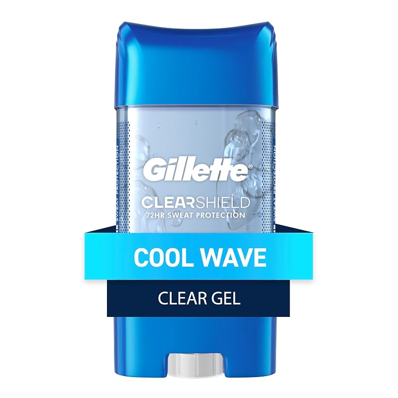 Gillette Desodorante antitranspirante em gel transparente Cool Wave, Pacote com 6