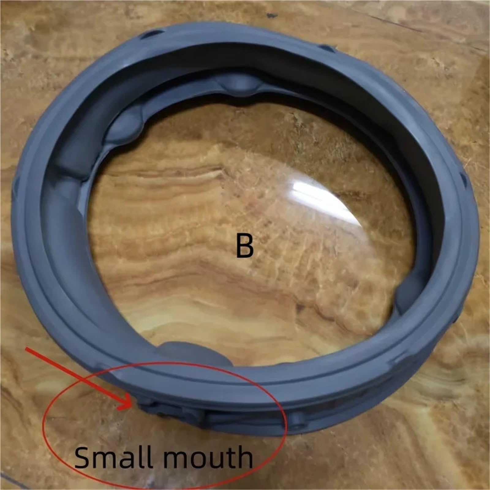 Anello Di Tenuta for Porta, Compatibile for LG, MDS66651601 MDS666516 Parti Di Ricambio for Rondelle In Gomma Di Tenuta Del Tamburo for Lavatrice Anti-perdite(Small mouth 1pcs)