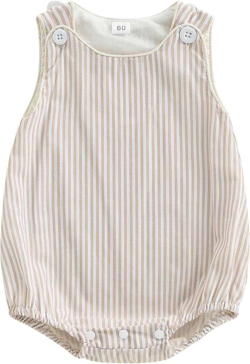 Kuriozud Ropa de verano unisex para recién nacido, mameluco de burbujas para bebé | Mameluco de burbujas para bebé, ropa de verano para bebé, los botones de los hombros hacen que sea más fácil vestirse, combinar con camisa y calcetines en otoño