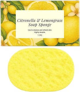 Daily Bath Sponge, Soft Shower Pad, Gentle Cleansing Tool with Texture, Washing Gear with Function, 4.06x0.91x2.09 inches Home Fixture, Grooming Keywords for Spa Routine Travel Use