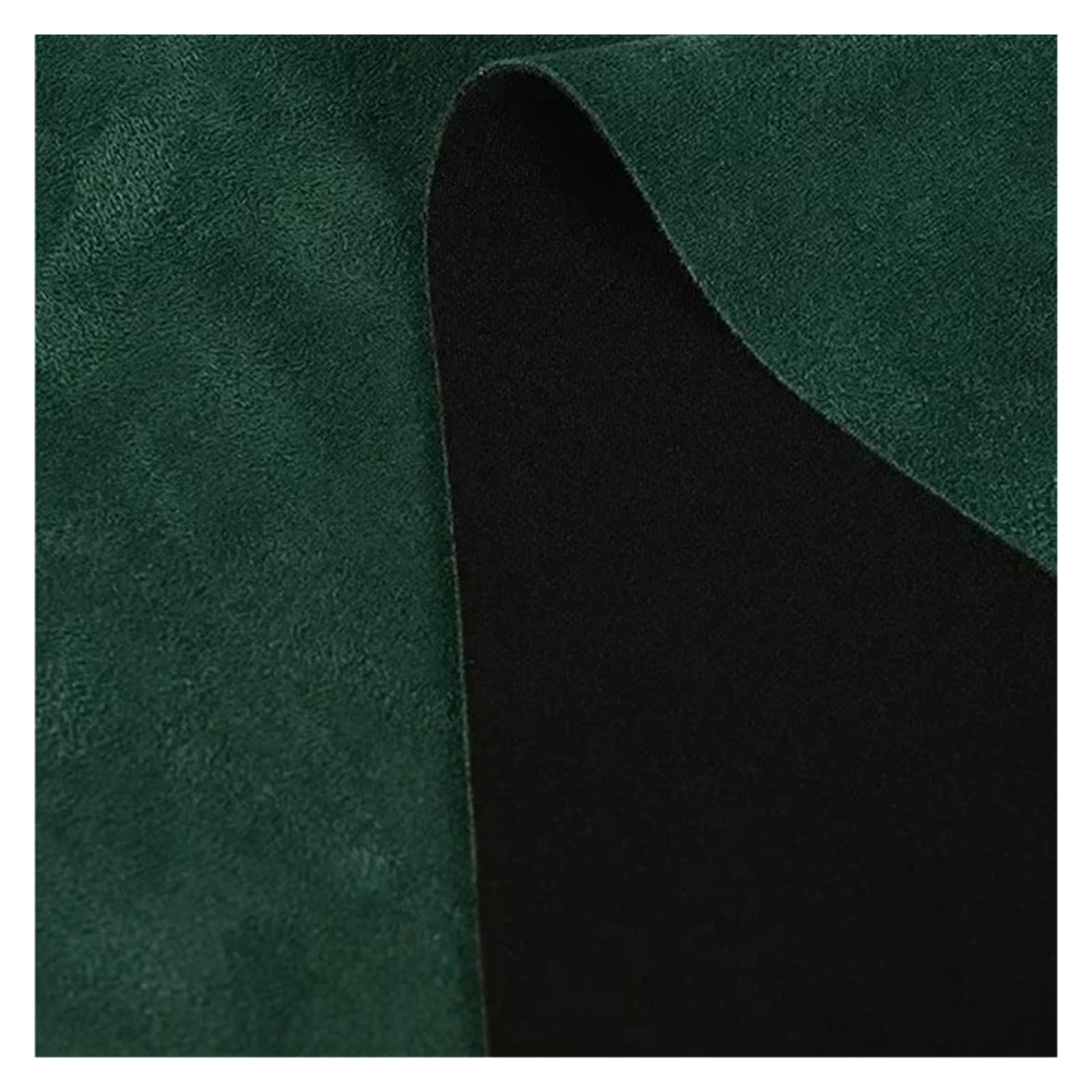 FIgpmwld Faux Suede Fabric, Elastic Suede Fabric for Sewing, Green, 100x150cm, per Meter(Dark Green)