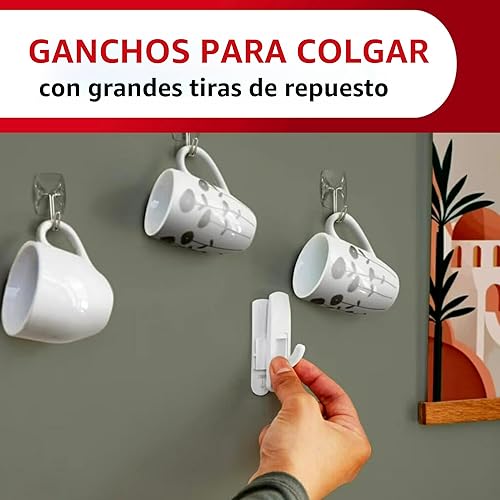 Miniatura 3 de Command - Tiras de reemplazo grandes para interior, sostiene hasta 5 lb, 20 tiras, tiras adhesivas para colgar en la pared sin daños para volver a