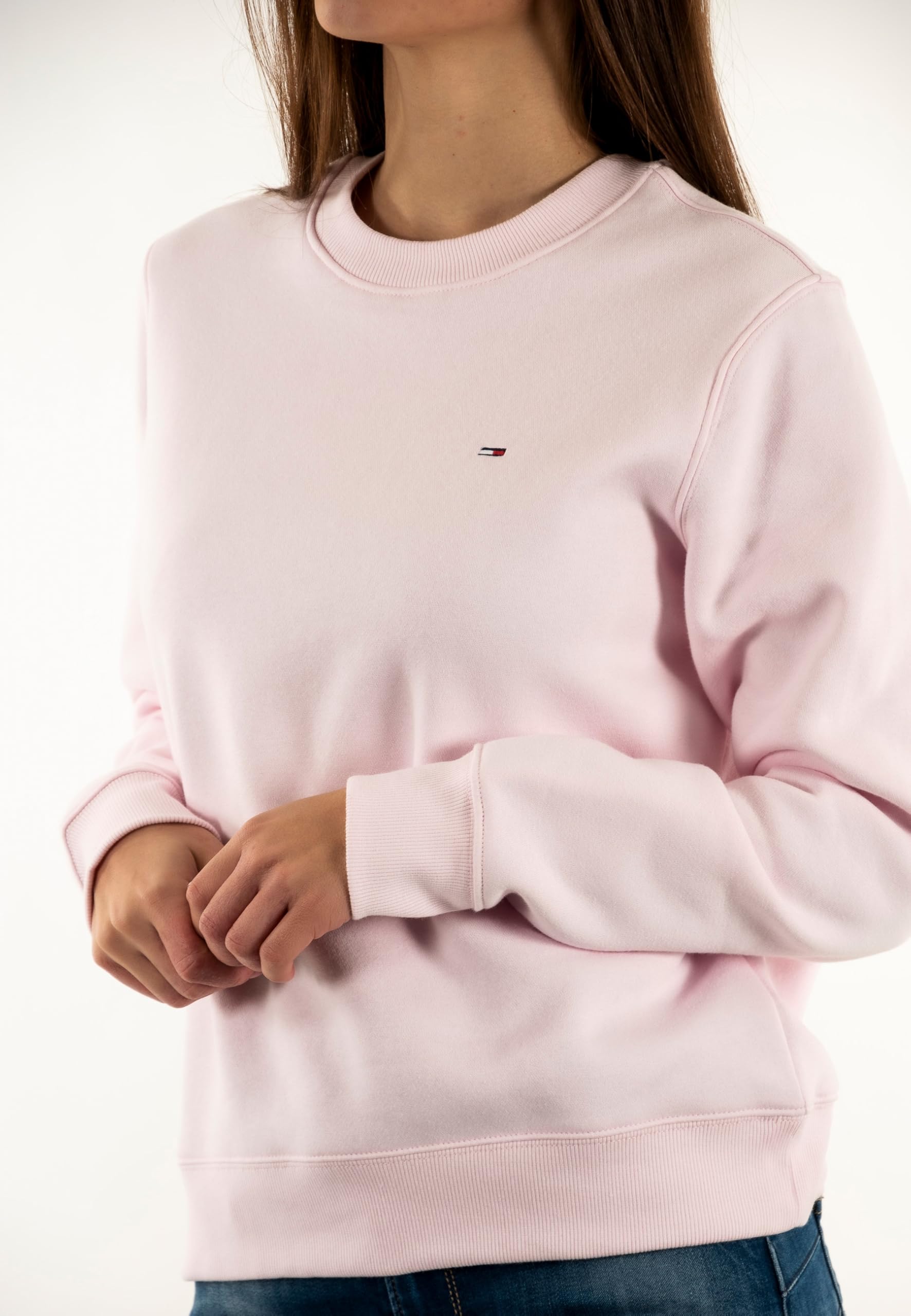 Tommy Jeans Pull Femme Crew Neck Col Ras-du-Cou