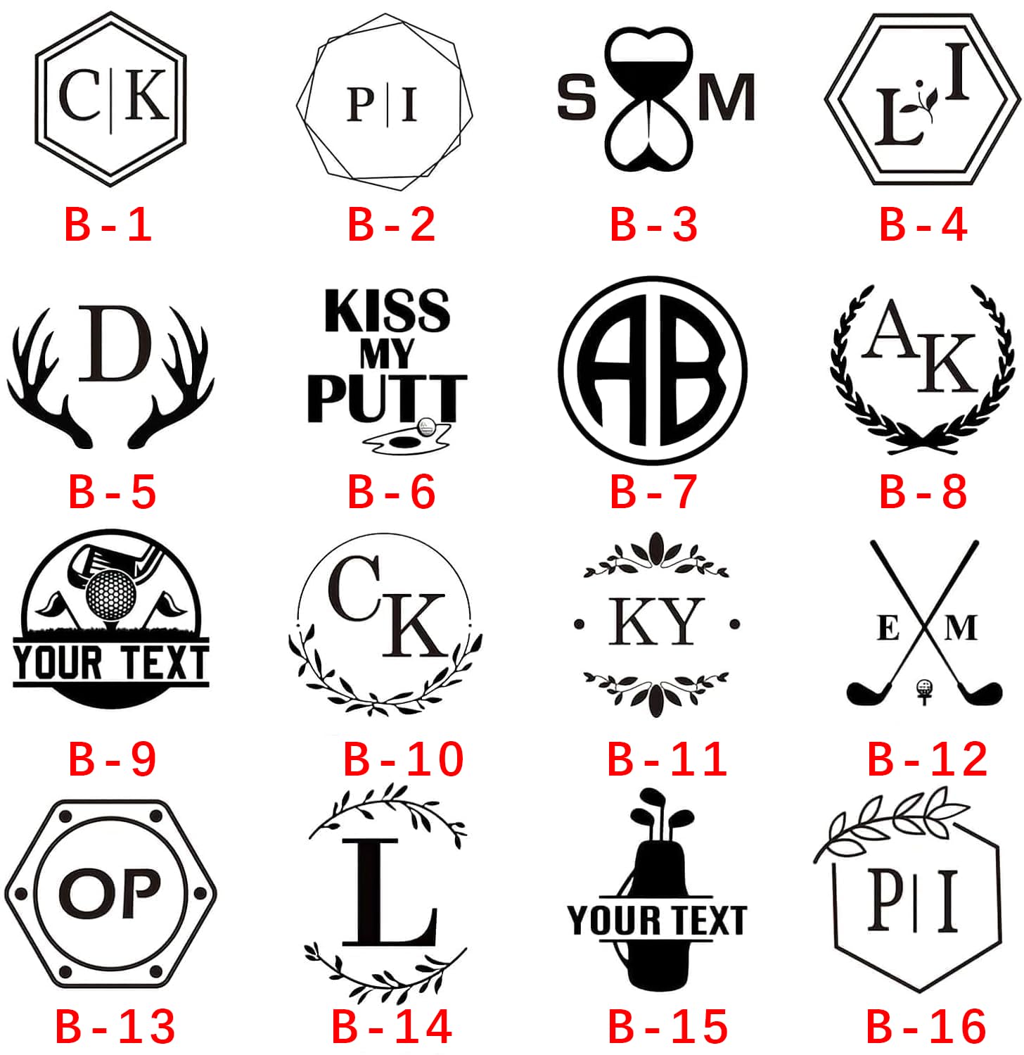 Marcador De Bola Personalizado, Sellos De Golf Con Autotinta, Regalo Para Jugador De Golf