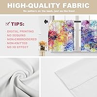 Vista 712 de Cenefas de cocina modernas con patrón de cobre marrón dorado para ventanas, cenefas opacas abstractas de marcas de arañazos y cortinas opacas