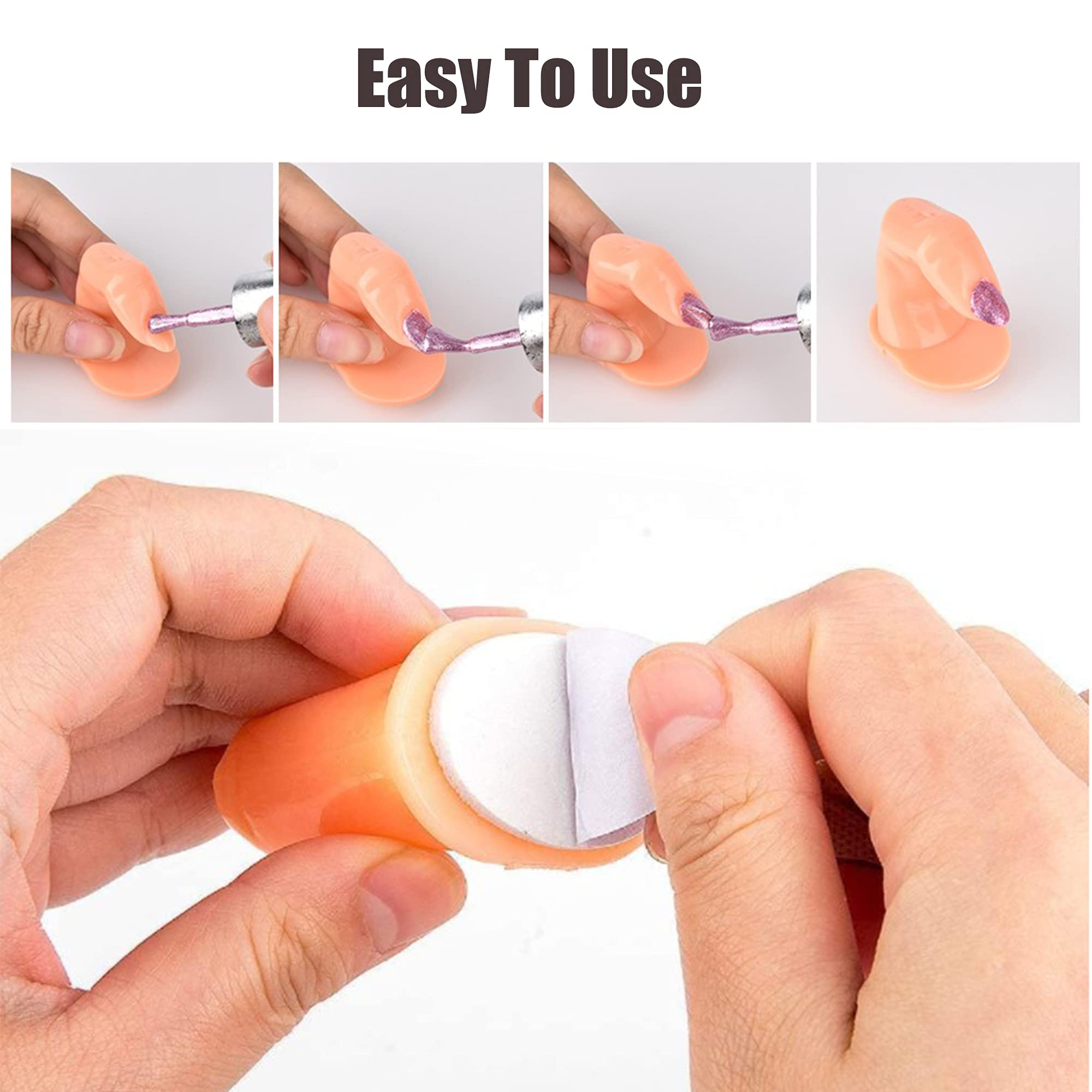 10 Sztuk fałszywe palce rąk i palców, Manicure ćwicz palec, Plastikowy model palca, Praktyka zdobienia paznokci, Palce Pleśń, Palec treningowy do sztucznych paznokci, Praktyka zdobienia paznokci
