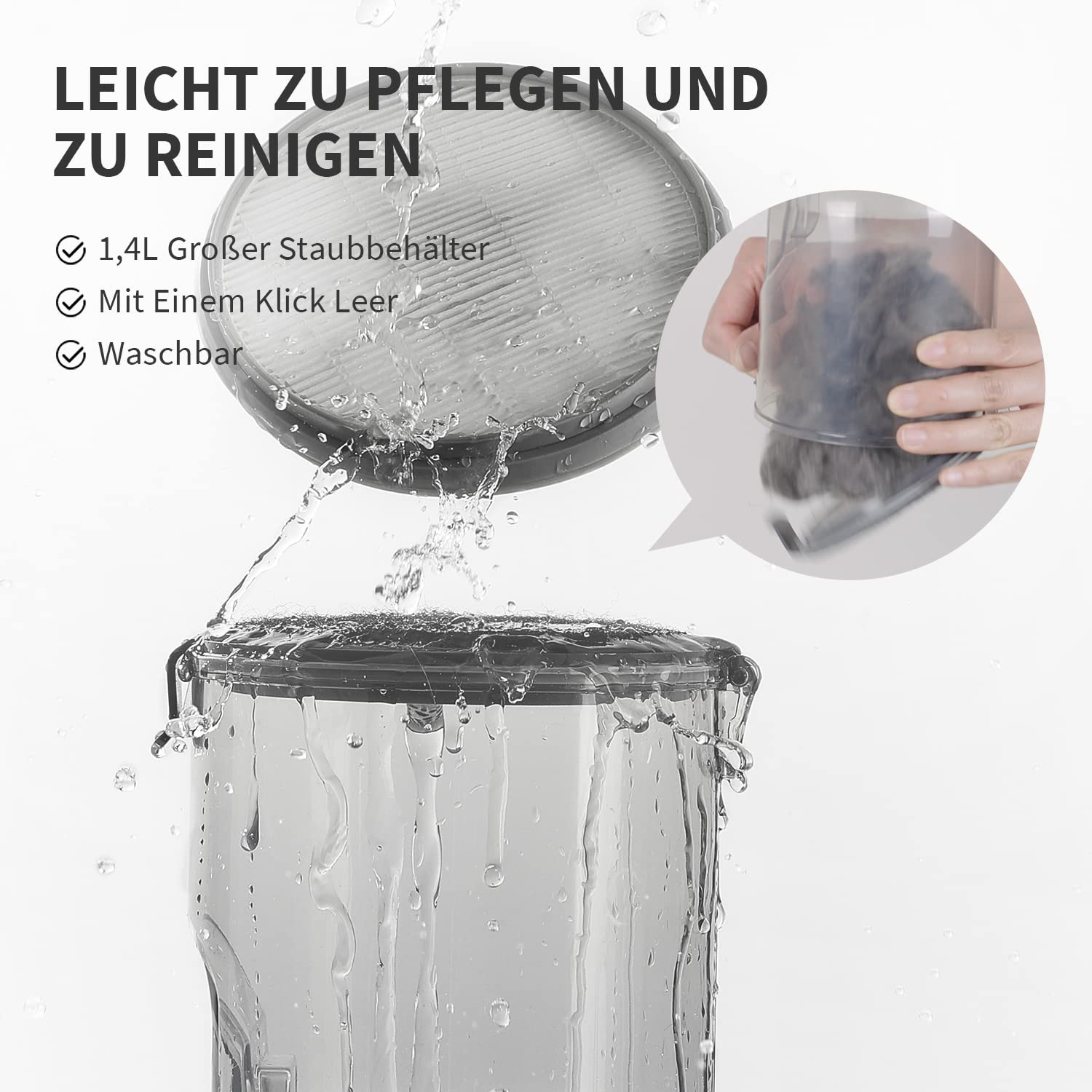 PETKIT Hundeschermaschine mit Staubsauger, 5 in 1 Profi Haustierpflegeset, Leise Schermaschine Hund Katze Tierhaarschneidemaschine, Professioneller Hundehaarschneidemaschine, 1.5L