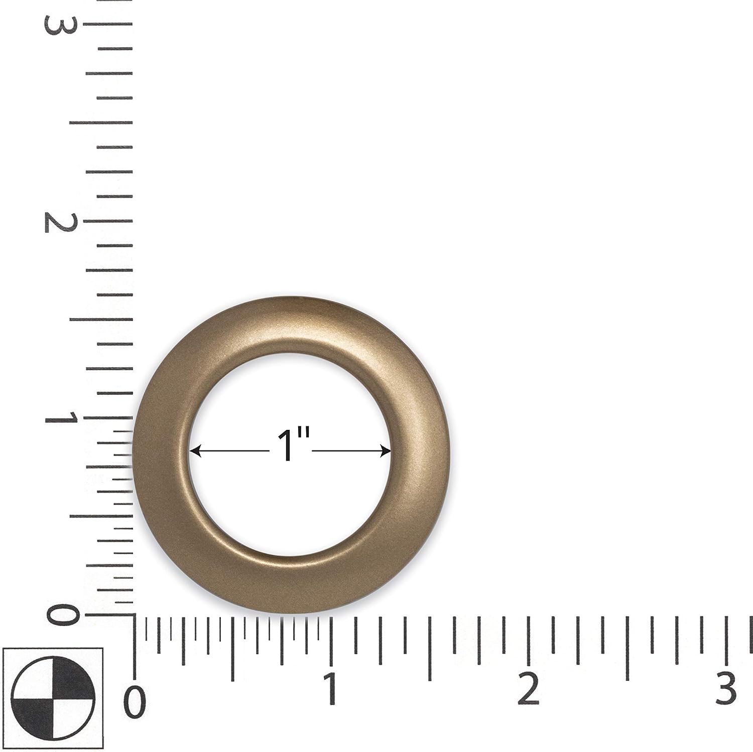 Dritz 44374 Plastic Curtain Grommets, 1 in, Matte Gold, 8 Count
