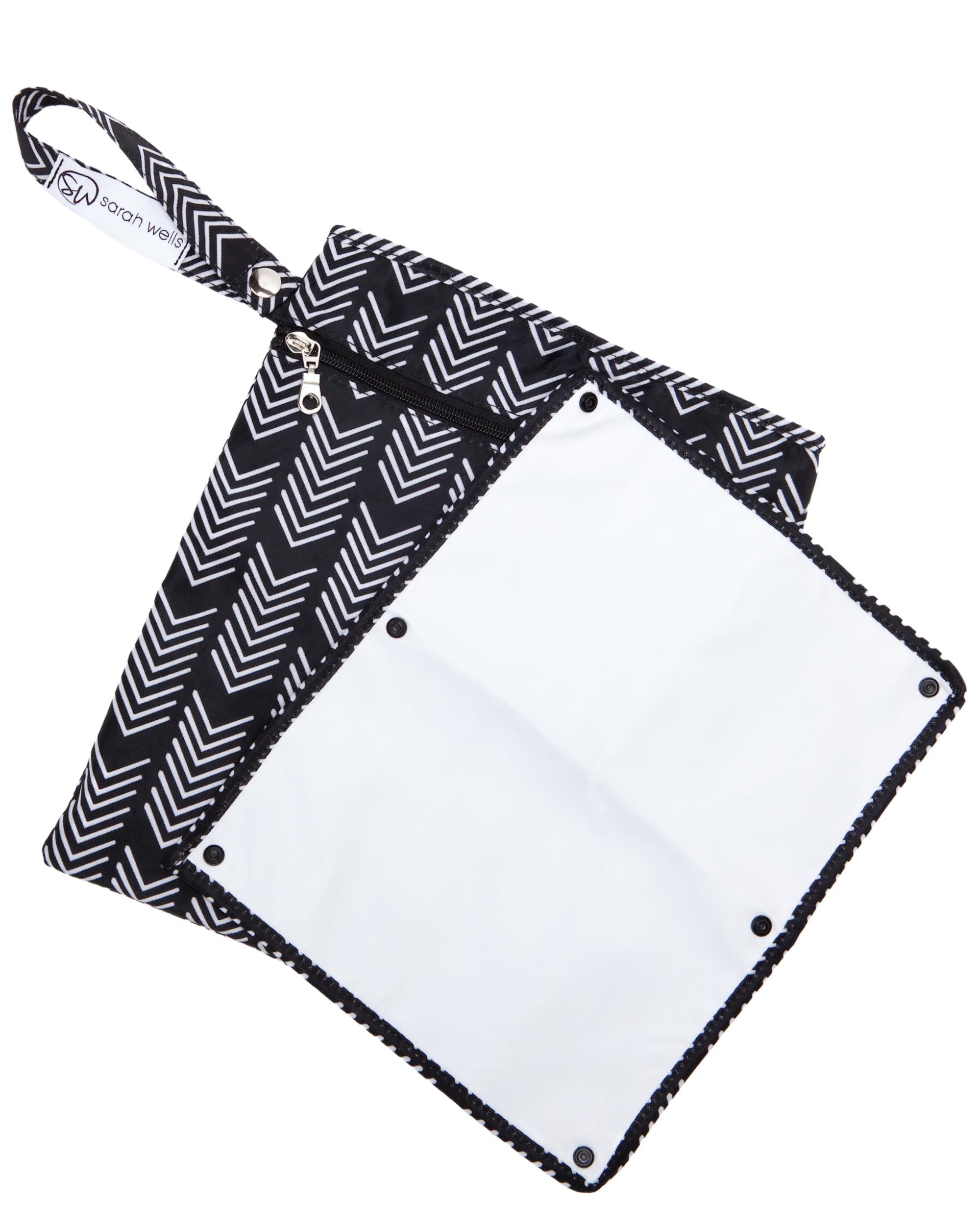 Sarah Wells Pumparoo Wet Dry Bag for Breast Pump Parts – Compact Organizer with Waterproof Pocket, Staging Mat & Fridge Hack – Machine Washable