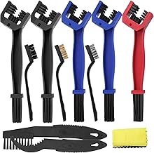 11 Pieces Motorcycle Chain Cleaner Brush Cleaner Cleaner Degreaser Motorcycle Chain Brush Bike Chain Greaser Brush Chain Motorcycle Multifunctional Motorcycle Chain Cleaner for Motorcycles and
