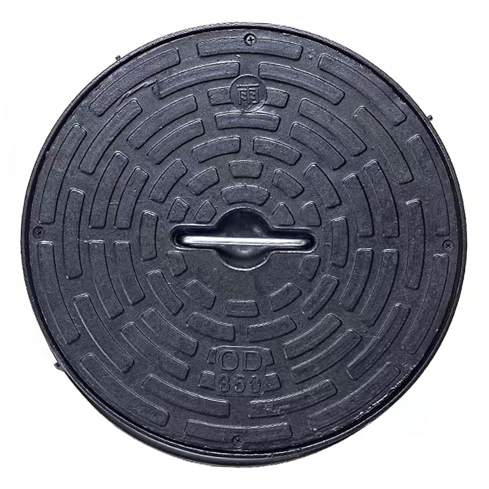 Couvercle de regard pour terrasse et jardin plastique 35cm
