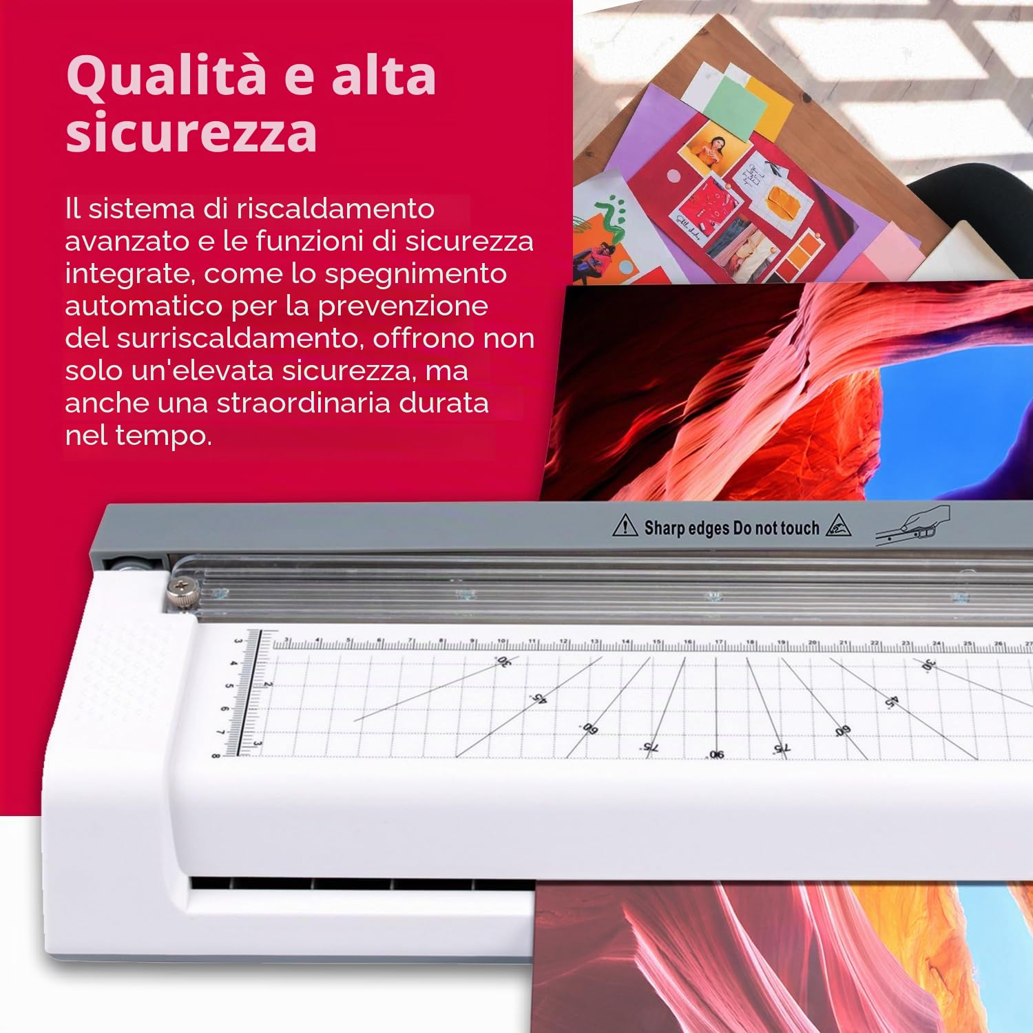 Olympia A 350, Laminatrice e affettatrice combinata per A3, 75/80-125 Micron, 3130