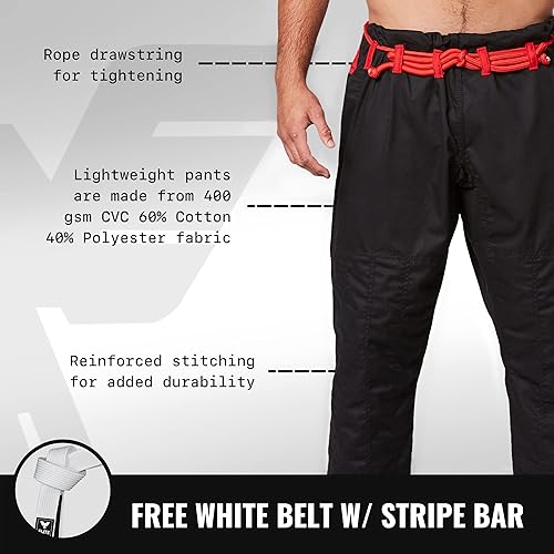 Miniatura 4 de Elite Sports Kimono para hombres aprobado por la IBJJF (Federación Internacional de Jiu Jitsu Brasileño) de tela pre-encogida para Jiu Jitsu