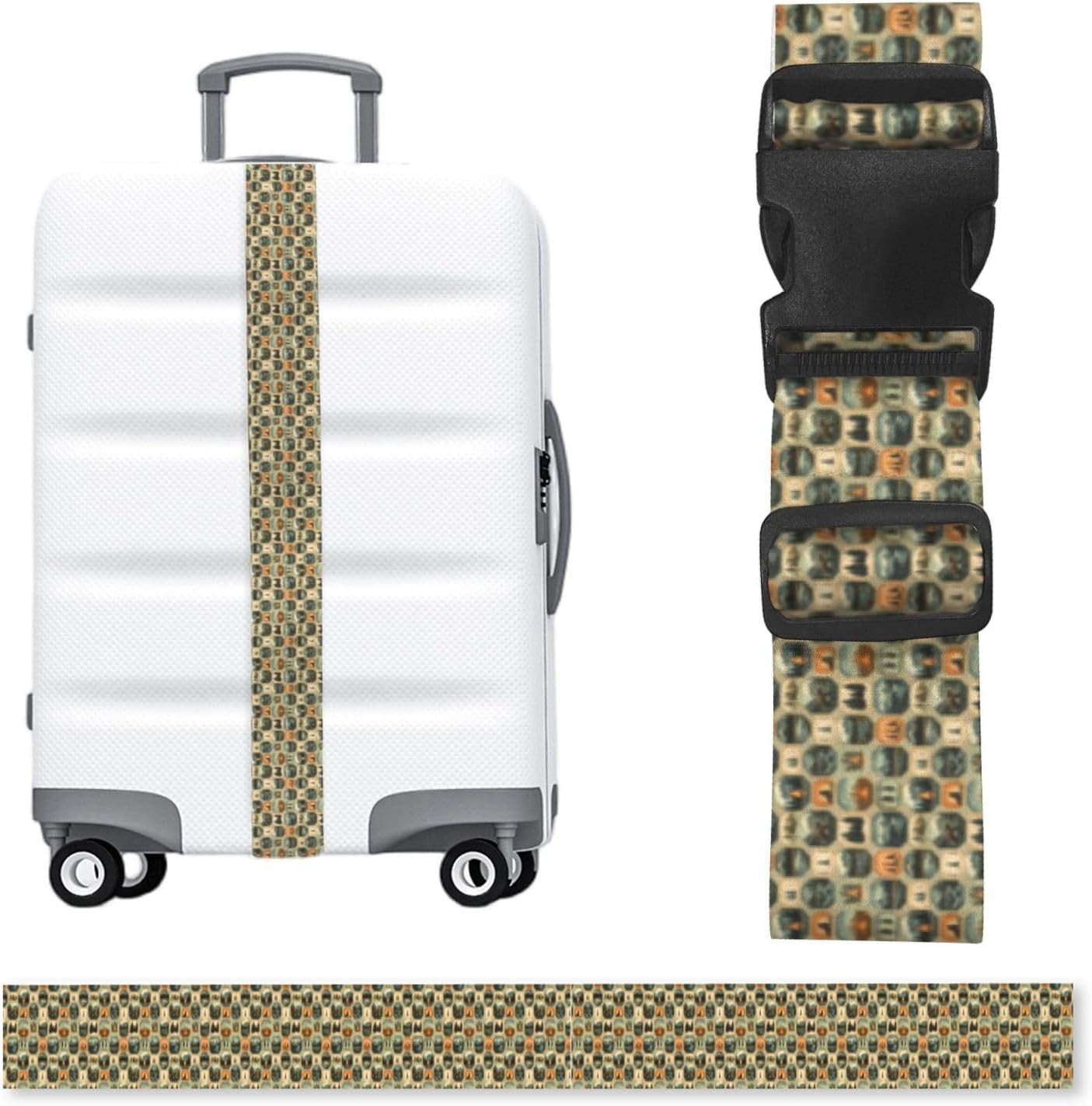 Adjustable Luggage Strap 79in-National Park Stamp