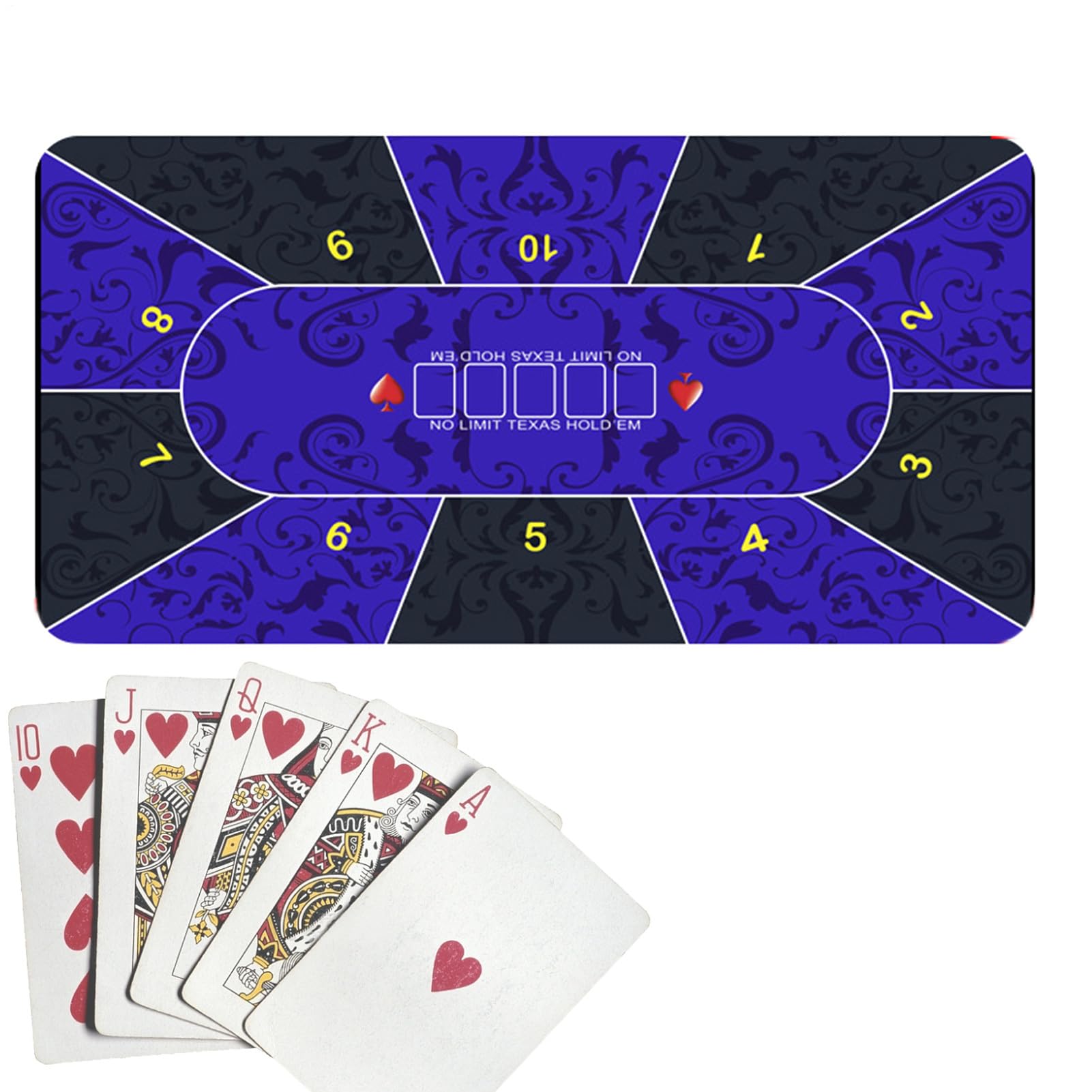 Poker Table Cloth Anti-Slip Poker Top Mat