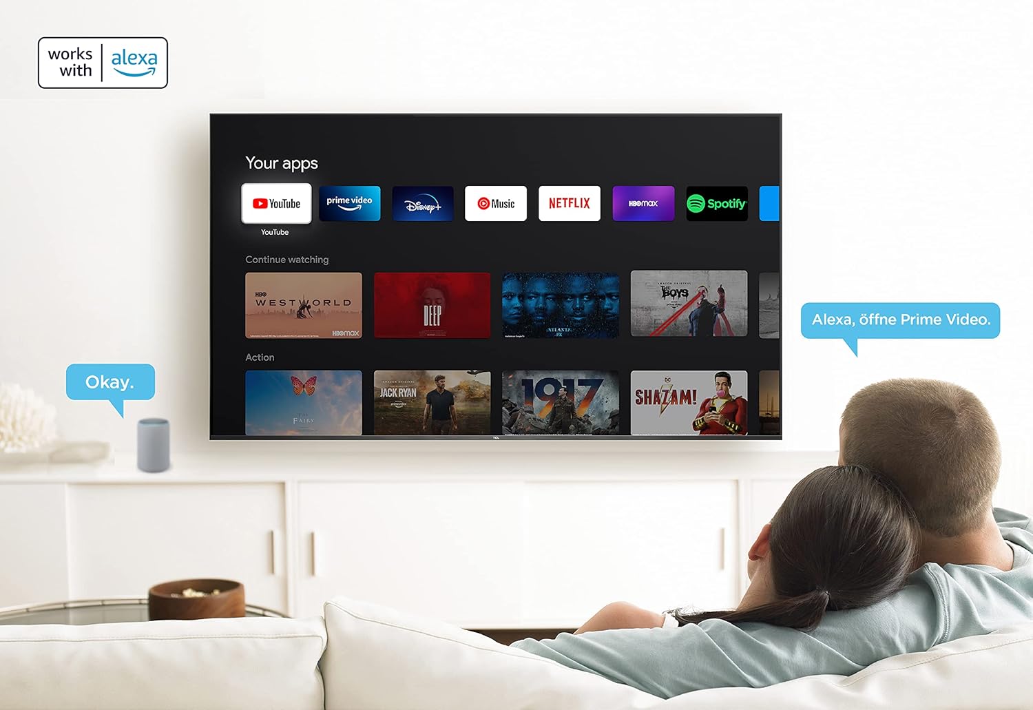 TCL C641 QLED 4K UHD TV 65 Inch (164 cm), 120 Hz Gaming, HDR10+, Dolby Vision, Dolby Atmos, Smart TV, Triple Tuner DVB-T2/S2/C, Google TV, Black, 2023           [Energy Class G]