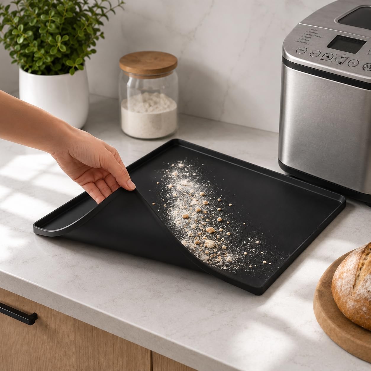 Bread Maker Silicone Mat, 16x20 Inch Countertop Protector