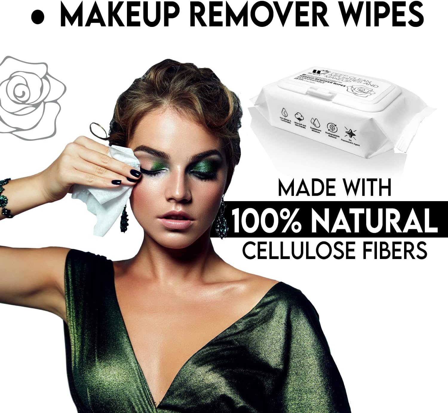 Natural Solution Flushable Wipes, Deep Clean Impurities,Makeup Remover, Hydrate & Purify Skin, Fragrance-Free, Face Wipes, 25 Sheets (Pack of 24)