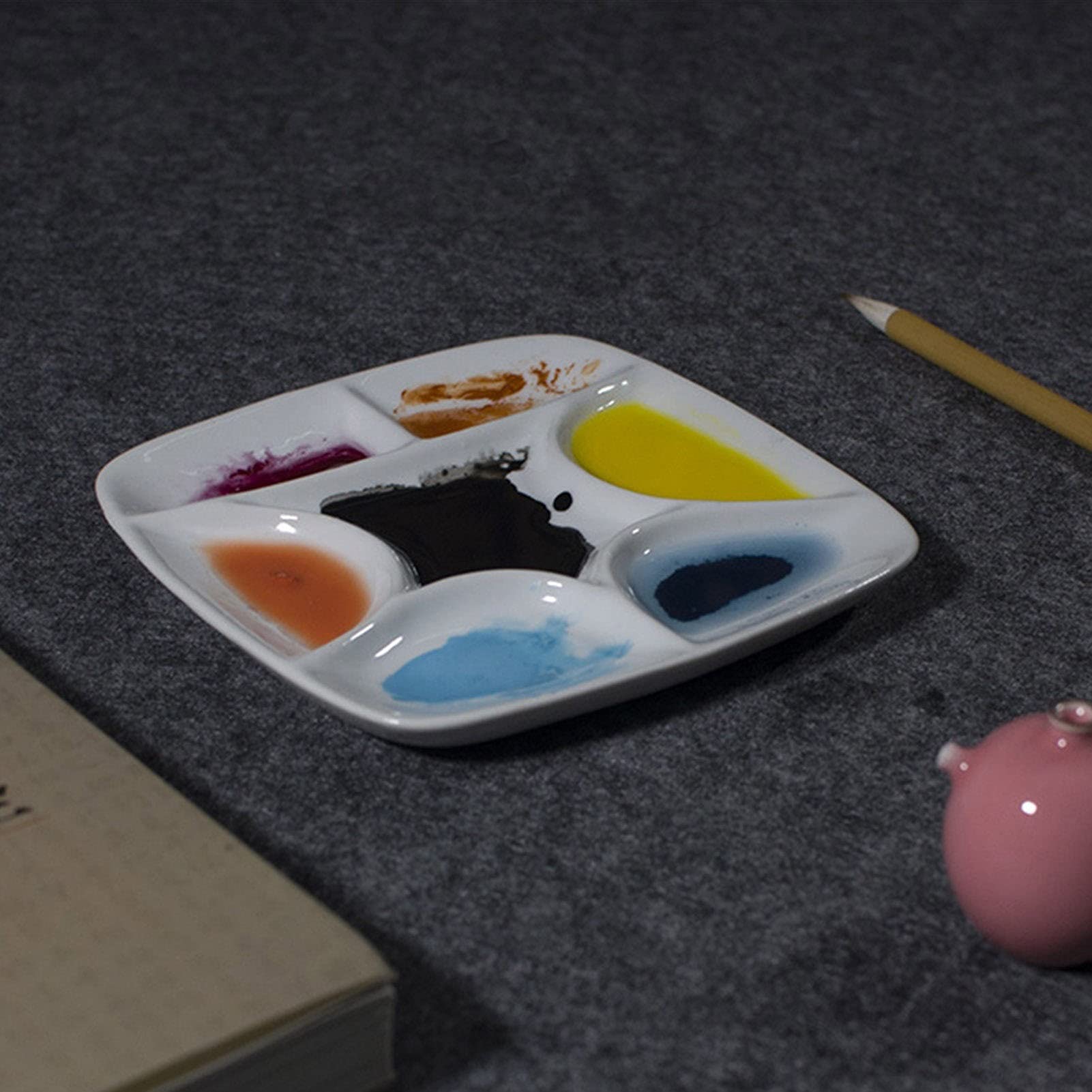 15cm Palette en Céramique, for Artistes, Peintres Professionnels, Amateurs De Peinture, Artisanat, Amateurs, Peintures Amateurs, Artisanat, Amateurs